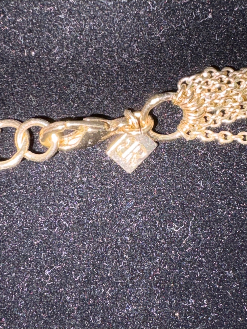 Banana Republic Multi-Strand Gold Tone Necklace with Turquoise Beads - Picture 5 of 5